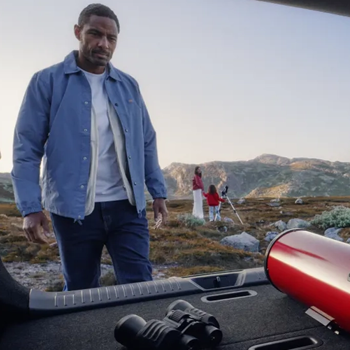 Vue coffre de la Nissan Leaf